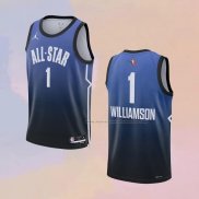 Camiseta All Star 2023 New Orleans Pelicans Zion Williamson NO 1 Azul