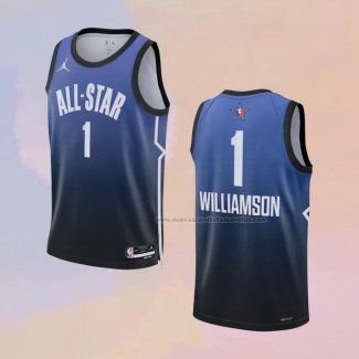 Camiseta All Star 2023 New Orleans Pelicans Zion Williamson NO 1 Azul