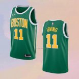 Camiseta Boston Celtics Kyrie Irving NO 11 Earned 2018-19 Verde