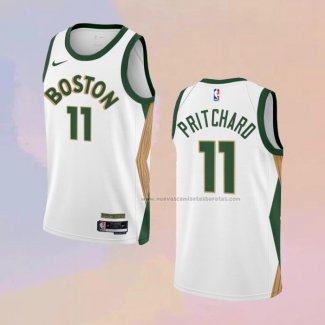 Camiseta Boston Celtics Payton Pritchard NO 11 Ciudad 2023-24 Blanco