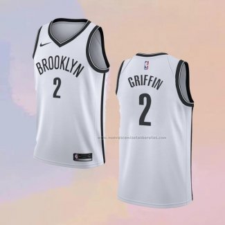 Camiseta Brooklyn Nets Blake Griffin NO 2 Association 2020 Blanco