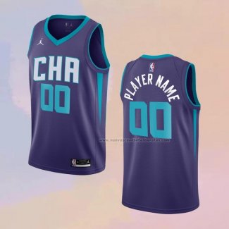 Camiseta Charlotte Hornets Personalizada Statement 2019-20 Violeta