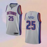 Camiseta Detroit Pistons Derrick Rose NO 25 Statement Gris