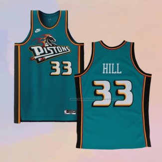 Camiseta Detroit Pistons Grant Hill NO 33 Classic 2022-23 Verde