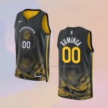 Camiseta Golden State Warriors Jonathan Kuminga NO 00 Ciudad 2022-23 Negro