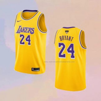 Camiseta Los Angeles Lakers Kobe Bryant NO 24 Icon 2018-19 Amarillo2