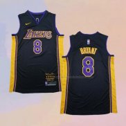 Camiseta Los Angeles Lakers Kobe Bryant NO 8 Retirement 2018 Negro