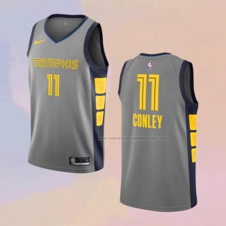 Camiseta Memphis Grizzlies Mike Conley NO 11 Ciudad Gris