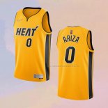 Camiseta Miami Heat Trevor Ariza NO 0 Earned 2020-21 Oro