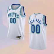 Camiseta Minnesota Timberwolves Personalizada Classic 2023-24 Blanco