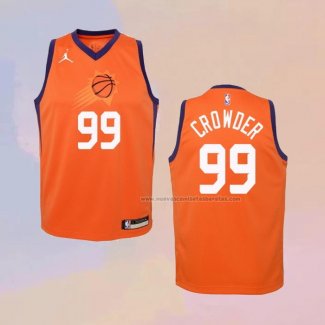 Camiseta Nino Phoenix Suns Jae Crowder Statement 2020-21 Naranja