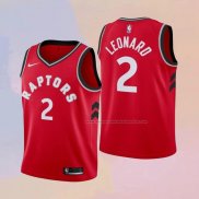 Camiseta Nino Toronto Raptors Kawhi Leonard NO 2 Icon 2018 Rojo