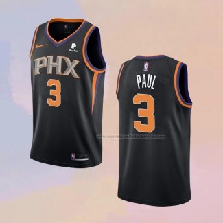 Camiseta Phoenix Suns Chris Paul NO 3 Statement 2021 Negro