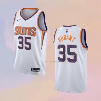 Camiseta Phoenix Suns Kevin Durant NO 35 Association Blanco