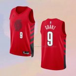 Camiseta Portland Trail Blazers Jerami Grant NO 9 Statement 2022-23 Rojo