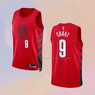 Camiseta Portland Trail Blazers Jerami Grant NO 9 Statement 2022-23 Rojo