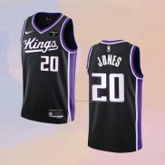 Camiseta Sacramento Kings Colby Jones NO 20 Icon 2023-24 Negro