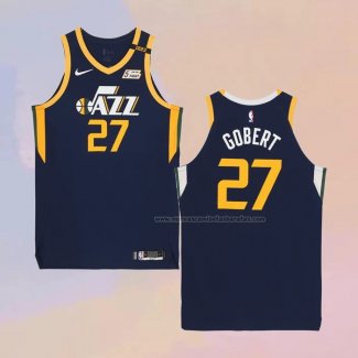 Camiseta Utah Jazz Rudy Gobert NO 27 Icon Autentico Azul