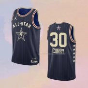 Camiseta All Star 2024 Golden State Warriors Stephen Curry NO 30 Azul