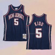 Camiseta Brooklyn Nets Jason Kidd NO 5 Retro Azul