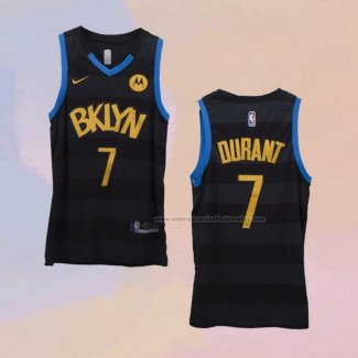 Camiseta Brooklyn Nets Kevin Durant NO 7 Fashion Royalty Negro