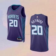 Camiseta Charlotte Hornets Gordon Hayward NO 20 Statement 2022-23 Violeta