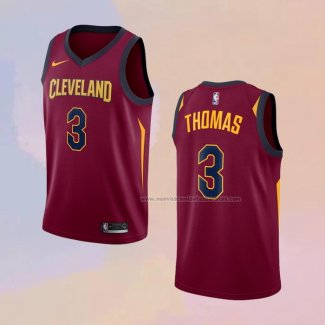 Camiseta Cleveland Cavaliers Isaiah Thomas NO 3 Icon Rojo