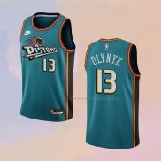 Camiseta Detroit Pistons Kelly Olynyk NO 13 Classic 2022-23 Verde