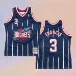 Camiseta Houston Rockets Steve Francis NO 3 Mitchell & Ness 1999-00 Azul