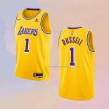 Camiseta Los Angeles Lakers D'Angelo Russell NO 1 Icon Amarillo