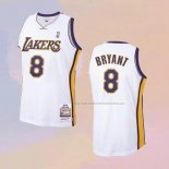 Camiseta Los Angeles Lakers Kobe Bryant NO 8 Mitchell & Ness 2003-04 Blanco