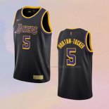 Camiseta Los Angeles Lakers Talen Horton-Tucker NO 5 Earned 2020-21 Negro