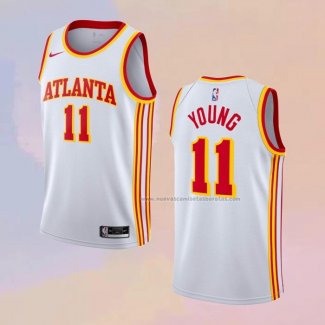 Camiseta Atlanta Hawks Trae Young NO 11 Association 2020-21 Blanco