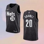 Camiseta Brooklyn Nets Landry Shamet NO 20 Earned 2020-21 Negro