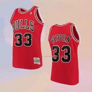 Camiseta Chicago Bulls Scottie Pippen NO 33 Mitchell & Ness 1997-98 Rojo