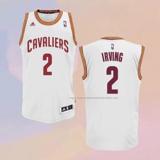 Camiseta Cleveland Cavaliers Kyrie Irving NO 2 Blanco