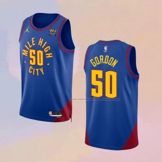 Camiseta Denver Nuggets Aaron Gordon NO 50 Statement 2022-23 Azul