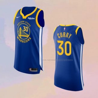 Camiseta Golden State Warriors Stephen Curry NO 30 Icon Autentico Azul