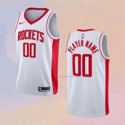 Camiseta Houston Rockets Personalizada Association 2020-21 Blanco