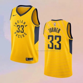 Camiseta Indiana Pacers Myles Turner NO 33 Statement Amarillo