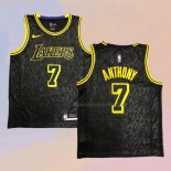 Camiseta Los Angeles Lakers Carmelo Anthony NO 7 Black Mamba Negro