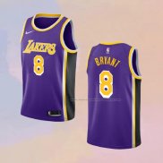 Camiseta Los Angeles Lakers Kobe Bryant NO 8 Statement Violeta