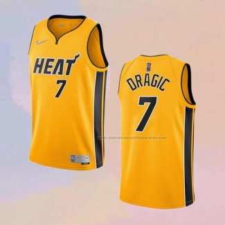 Camiseta Miami Heat Goran Dragic NO 7 Earned 2020-21 Oro