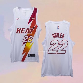 Camiseta Miami Heat Jimmy Butler NO 22 Fashion Royalty Blanco