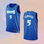 Camiseta Minnesota Timberwolves Anthony Edwards NO 5 Ciudad Azul