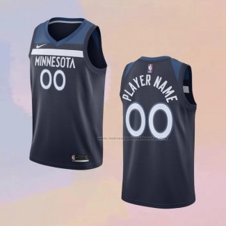 Camiseta Minnesota Timberwolves Personalizada Icon Azul