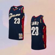 Camiseta Nino Cleveland Cavaliers LeBron James NO 23 Mitchell & Ness 2008-09 Azul