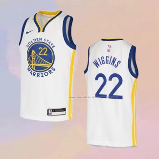 Camiseta Nino Golden State Warriors Andrew Wiggins NO 22 Association Blanco