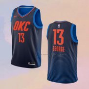 Camiseta Oklahoma City Thunder Paul George NO 13 Statement Azul