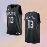 Camiseta Orlando Magic R.J. Hampton NO 13 Ciudad 2022-23 Negro